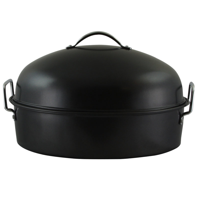 Gibson Kenmar 16 in. Carbon Steel Roasting Pan & Reviews Wayfair